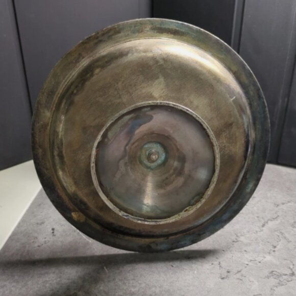 Bombay Company Vintage Silverplate Two-Tier Serving Tray, 11.25" High, EUC - Picture 3 of 4